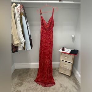 Free People Maxi Summer Dress in Red